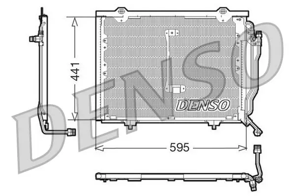 Handler.Part Condenser, air conditioning Denso DCN17012 1