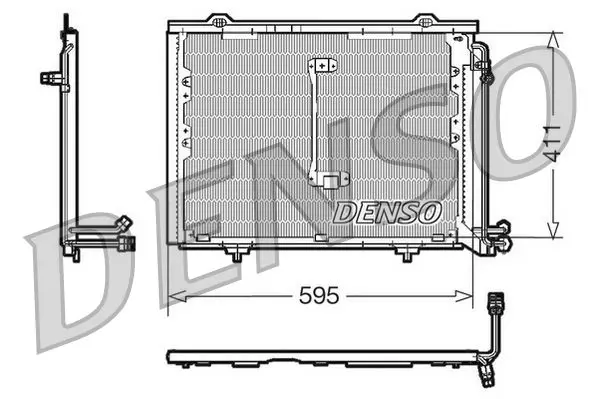 Handler.Part Condenser, air conditioning Denso DCN17013 1