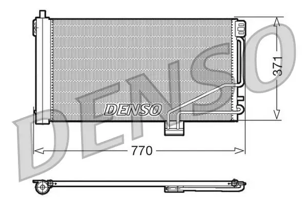 Handler.Part Condenser, air conditioning Denso DCN17014 1