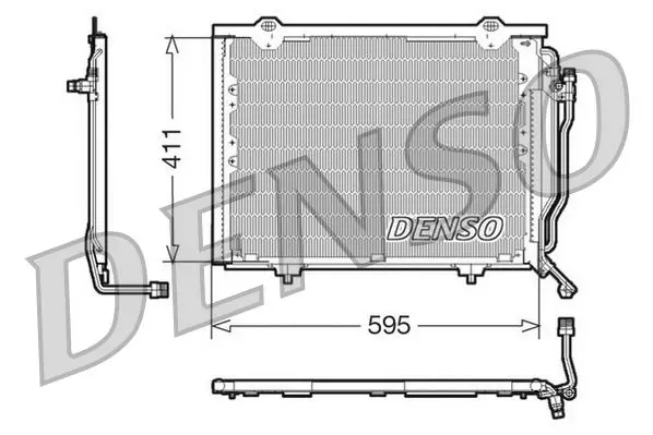 Handler.Part Condenser, air conditioning Denso DCN17016 1