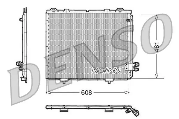 Handler.Part Condenser, air conditioning Denso DCN17017 1