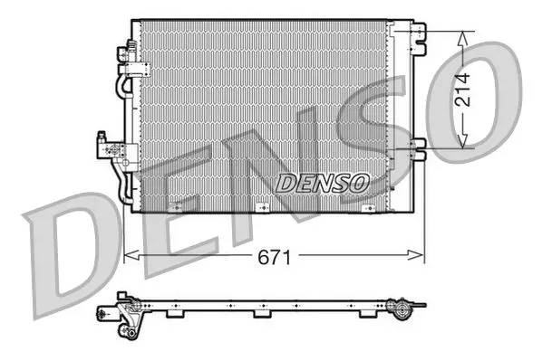 Handler.Part Condenser, air conditioning Denso DCN20009 1