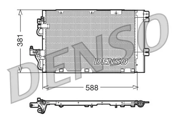 Handler.Part Condenser, air conditioning Denso DCN20010 1