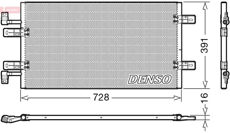 Handler.Part Condenser, air conditioning Denso DCN20019 1