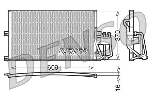 Handler.Part Condenser, air conditioning Denso DCN20029 1