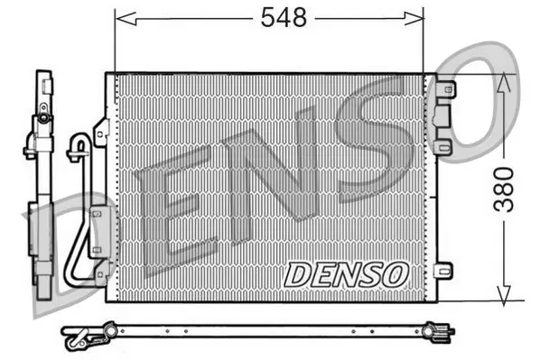 Handler.Part Condenser, air conditioning Denso DCN23008 1