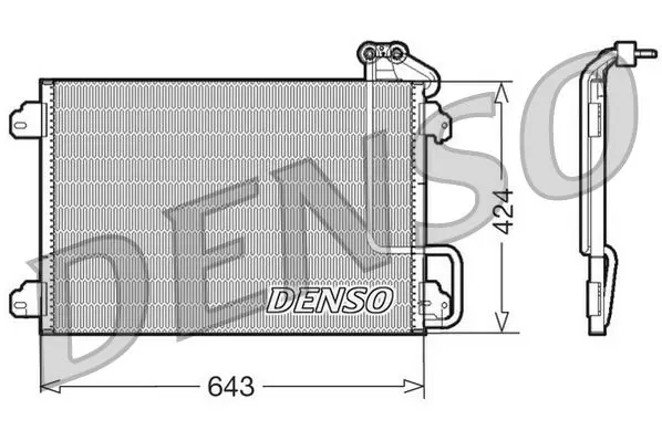 Handler.Part Condenser, air conditioning Denso DCN23013 1