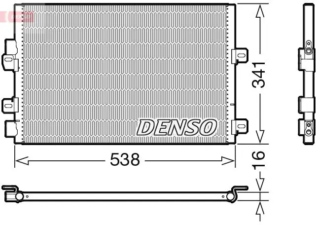 Handler.Part Condenser, air conditioning Denso DCN23028 1