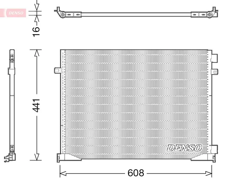 Handler.Part Condenser, air conditioning Denso DCN23035 1