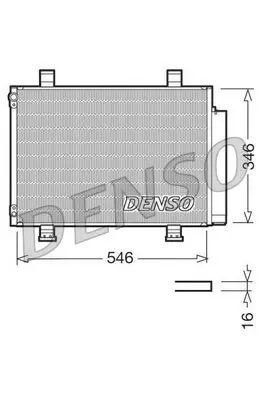 Handler.Part Condenser, air conditioning Denso DCN47001 1