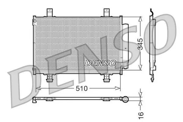 Handler.Part Condenser, air conditioning Denso DCN47010 1