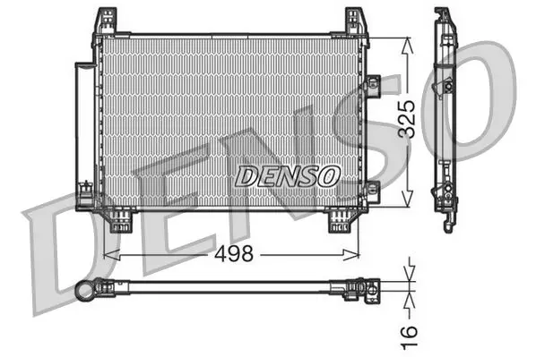 Handler.Part Condenser, air conditioning Denso DCN50001 1