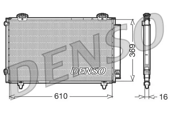 Handler.Part Condenser, air conditioning Denso DCN50008 1