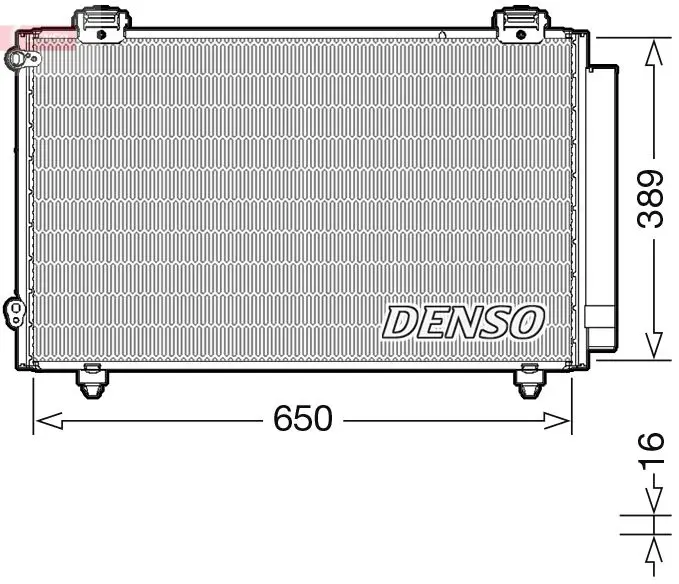 Handler.Part Condenser, air conditioning Denso DCN50023 1