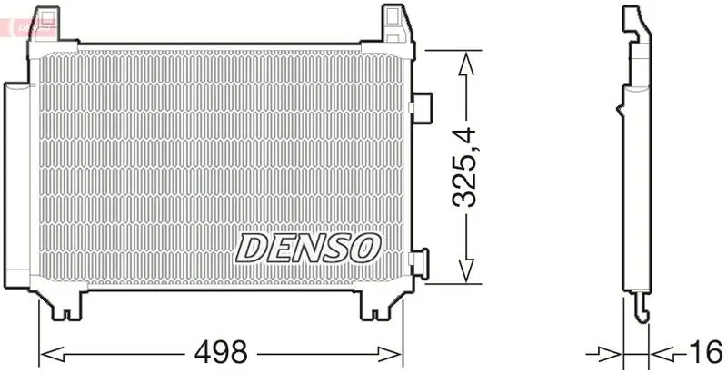 Handler.Part Condenser, air conditioning Denso DCN50029 1