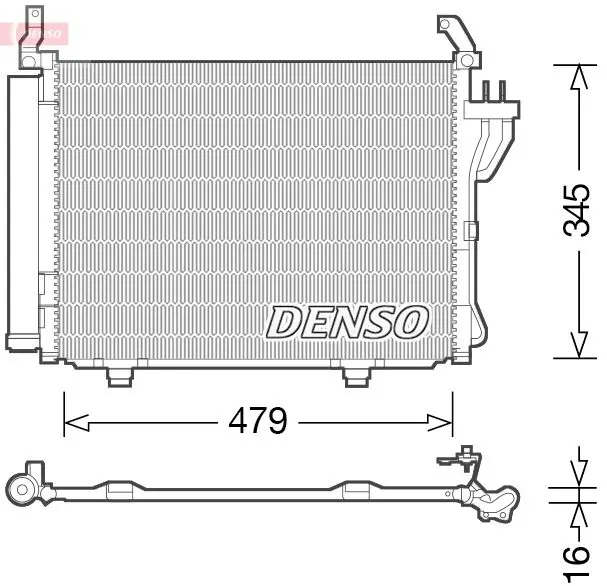 Handler.Part Condenser, air conditioning Denso DCN41002 1