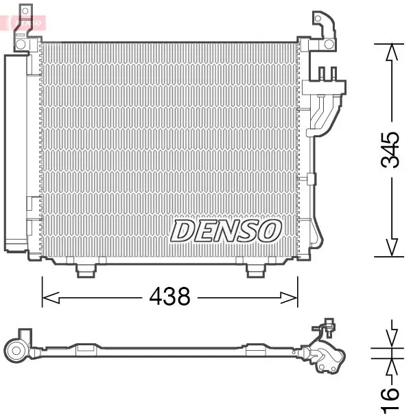 Handler.Part Condenser, air conditioning Denso DCN41003 1