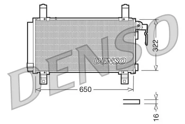 Handler.Part Condenser, air conditioning Denso DCN44006 1