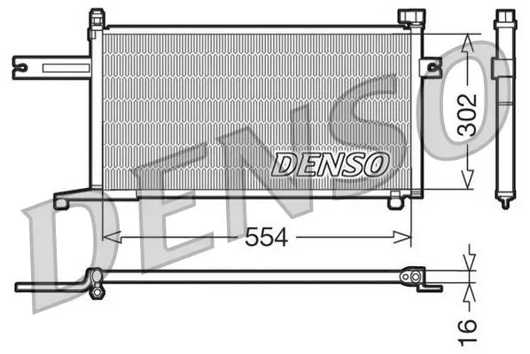 Handler.Part Condenser, air conditioning Denso DCN46005 1