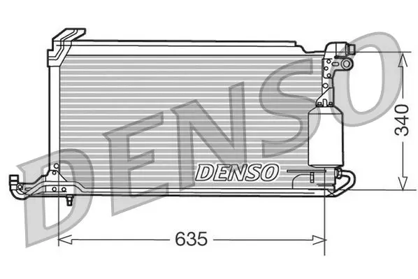 Handler.Part Condenser, air conditioning Denso DCN32010 1