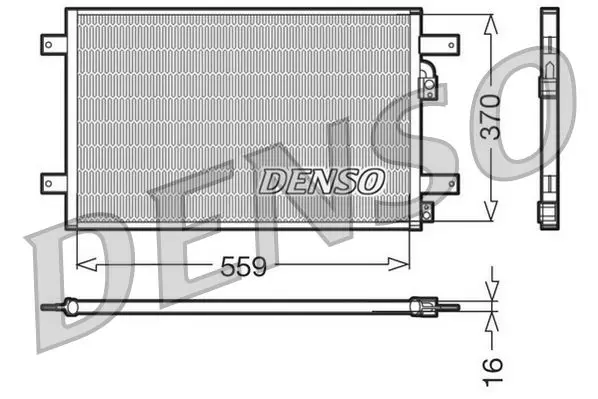 Handler.Part Condenser, air conditioning Denso DCN32014 1