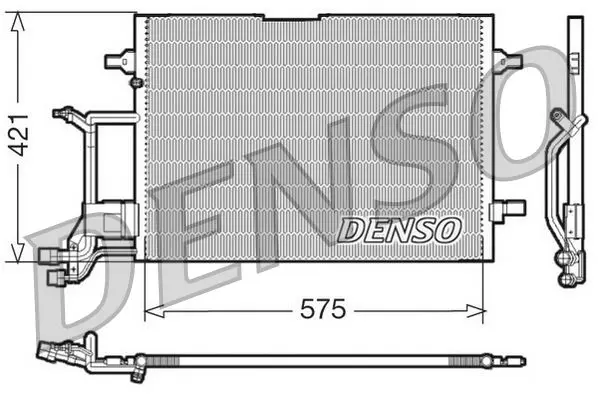 Handler.Part Condenser, air conditioning Denso DCN32016 1