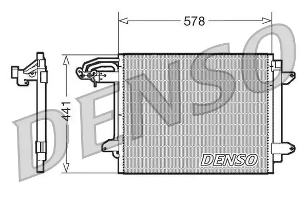 Handler.Part Condenser, air conditioning Denso DCN32030 1