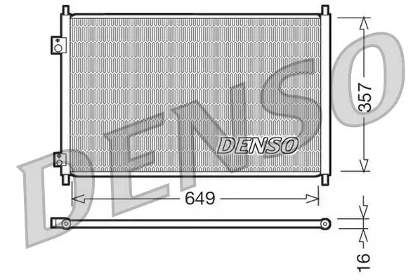 Handler.Part Condenser, air conditioning Denso DCN40008 1