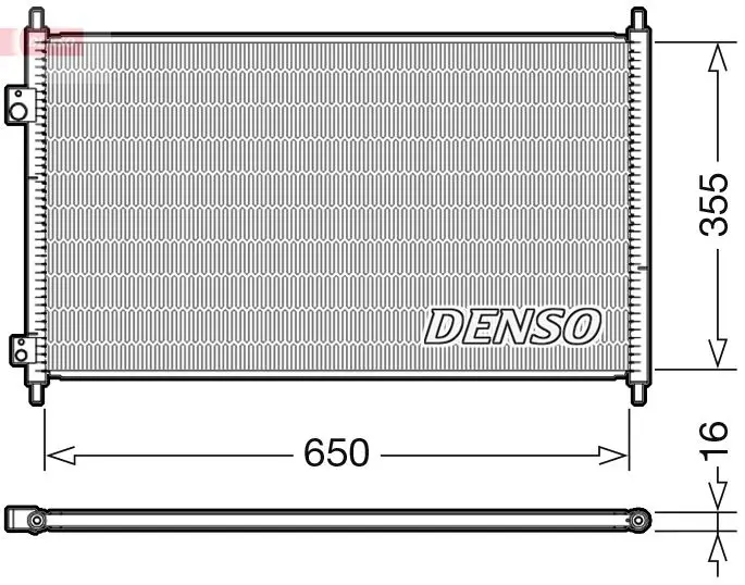 Handler.Part Condenser, air conditioning Denso DCN40018 1