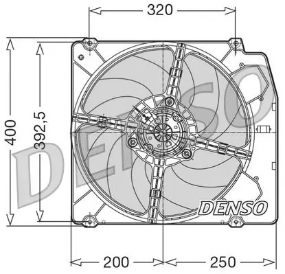 Handler.Part Fan, radiator Denso DER01005 1