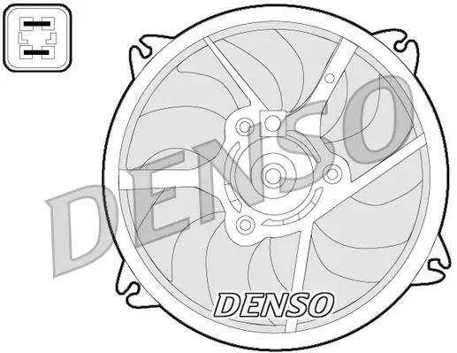 Handler.Part Fan, radiator Denso DER07006 1