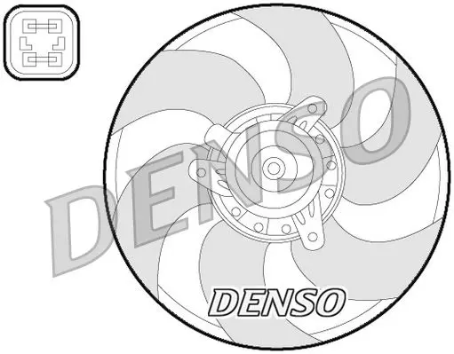 Handler.Part Fan, radiator Denso DER07009 1