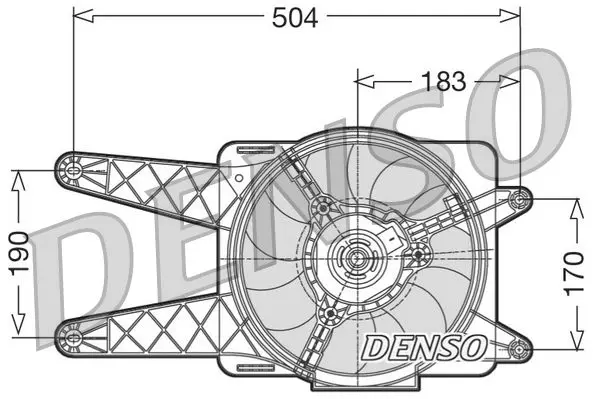 Handler.Part Fan, radiator Denso DER09016 1