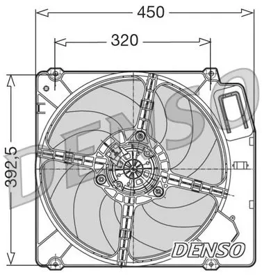 Handler.Part Fan, radiator Denso DER09028 1