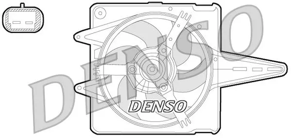 Handler.Part Fan, radiator Denso DER09056 1