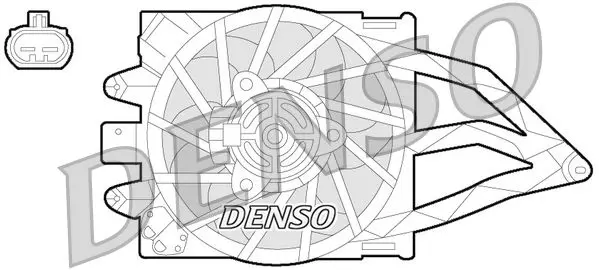 Handler.Part Fan, radiator Denso DER09057 1