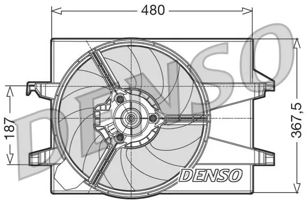 Handler.Part Fan, radiator Denso DER10002 1