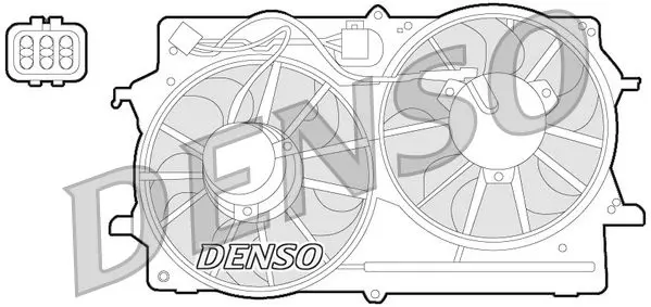 Handler.Part Fan, radiator Denso DER10007 1