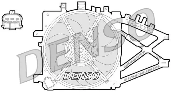 Handler.Part Fan, radiator Denso DER20014 1