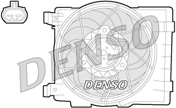 Handler.Part Fan, radiator Denso DER20015 1