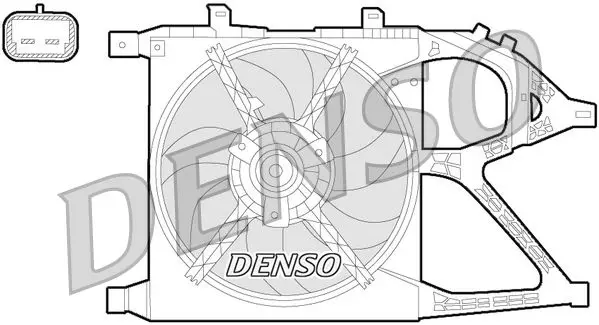 Handler.Part Fan, radiator Denso DER20016 1