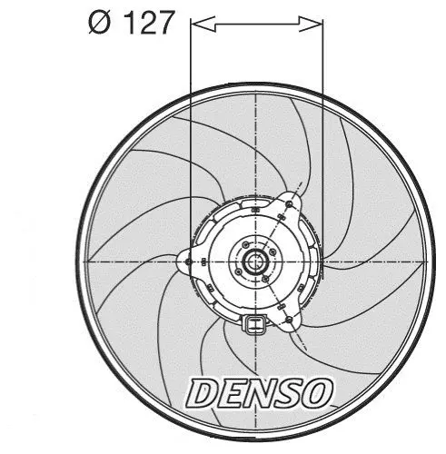 Handler.Part Fan, radiator Denso DER21003 1