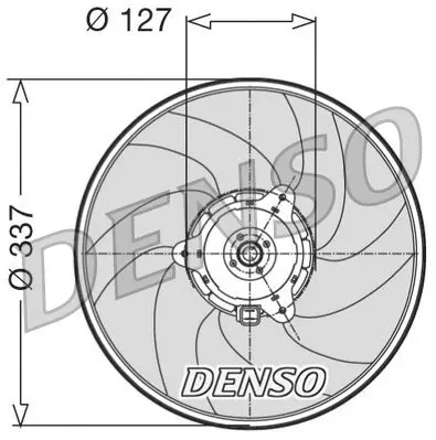 Handler.Part Fan, radiator Denso DER21004 1