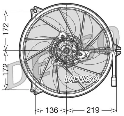 Handler.Part Fan, radiator Denso DER21005 1