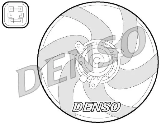 Handler.Part Fan, radiator Denso DER21022 1