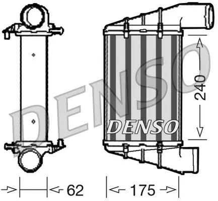 Handler.Part Intercooler, charger Denso DIT02001 1