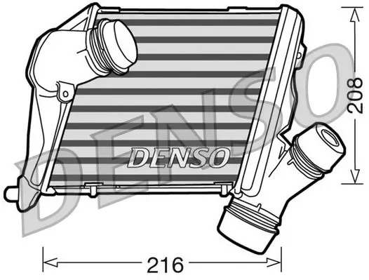 Handler.Part Intercooler, charger Denso DIT02014 1