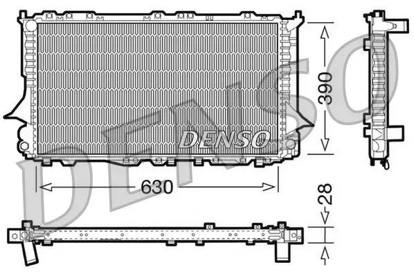 Handler.Part Radiator, engine cooling Denso DRM02006 1