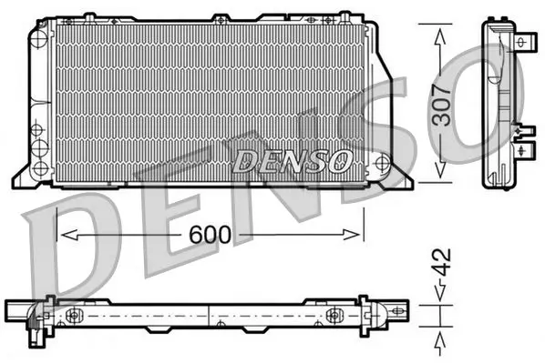 Handler.Part Radiator, engine cooling Denso DRM02013 1