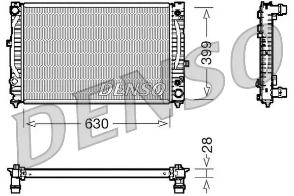 Handler.Part Radiator, engine cooling Denso DRM02031 1